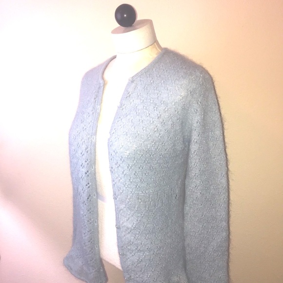 OZOC-Soft Blue/Green Sweater/Cardigan- M - Picture 3 of 8